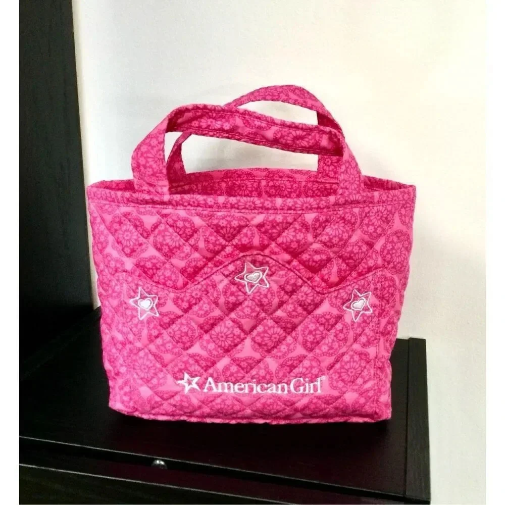 American Girl Kids Pink Quilted‎ Tote Bag